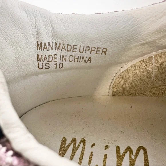 Mi.iM Fashion Shoe Rowan Purple Glitter Star Chunky Sneaker Womens Size … - Picture 9 of 9